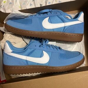 Nike Sky Blue and White Sneakers